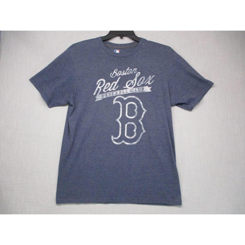Genuine Merchandise Blue Vintage Graphic Sports Crew Neck TShirt Unisex Size L